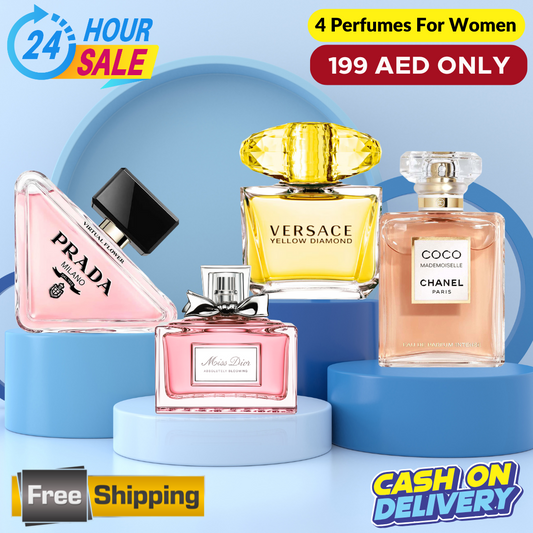 Coco Mademoiselle +  Miss Dior + Versace Yellow Diamond + Prada Paradoxe