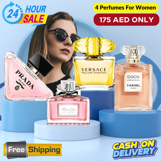 Coco Mademoiselle +  Miss Dior + Versace Yellow Diamond + Prada Paradoxe