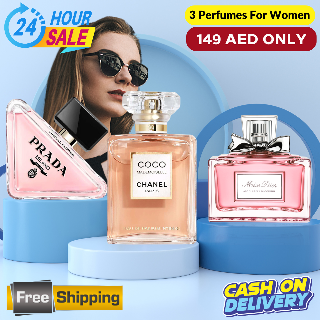 Coco Mademoiselle + Prada Paradoxe + Miss Dior