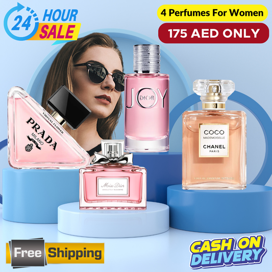 Coco Mademoiselle +  Miss Dior + Dior Joy + Prada Paradoxe