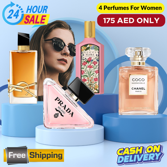 Coco Mademoiselle + Gucci Flora +  Prada Paradoxe + YSL Libre