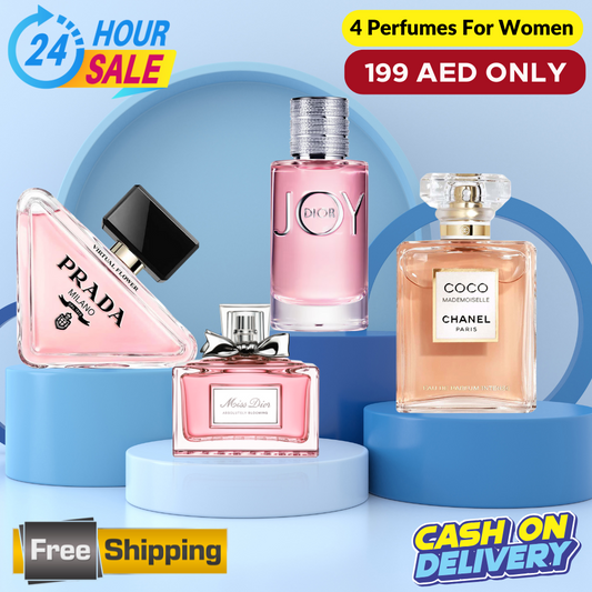 Coco Mademoiselle +  Miss Dior + Dior Joy + Prada Paradoxe