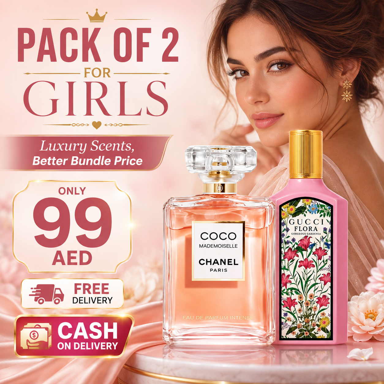 CHANEL COCO MADEMOISELLE + GUCCI FLORA GORGEOUS GARDENIA