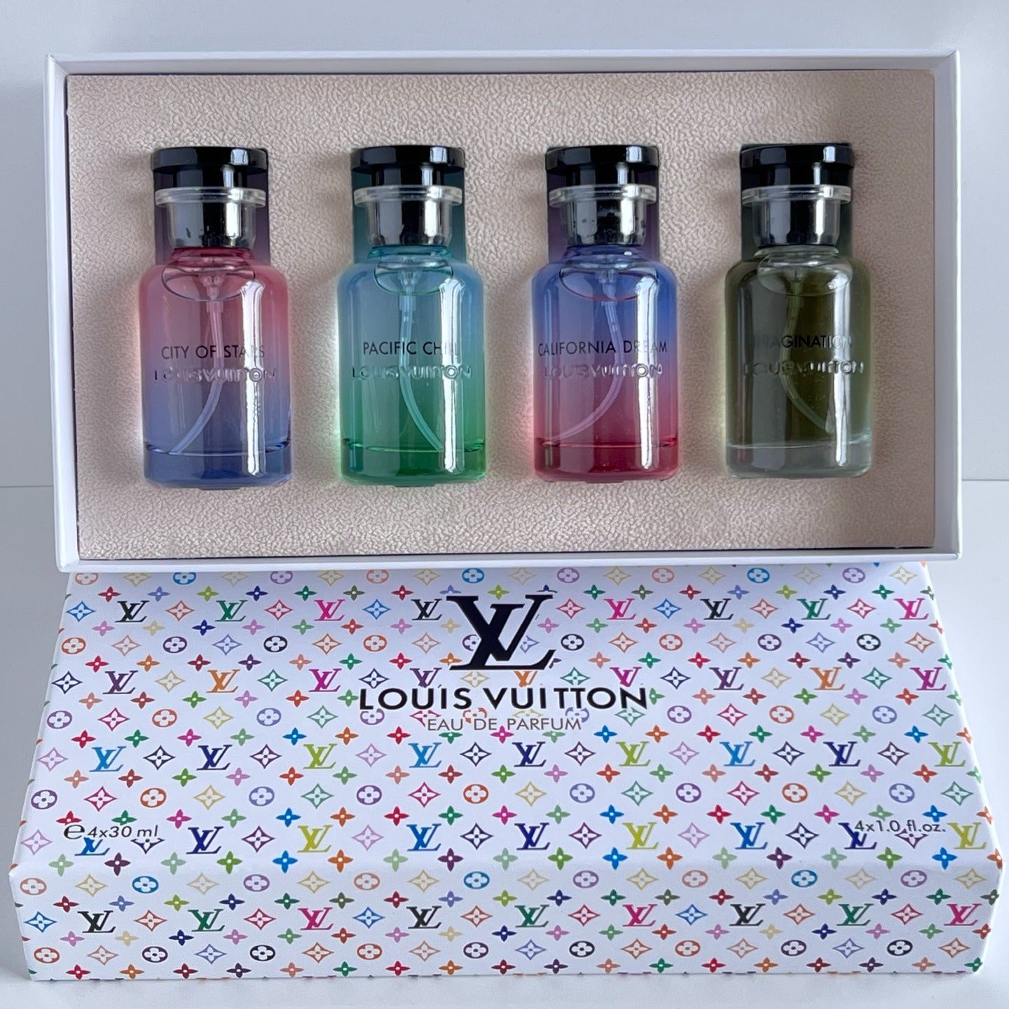 Louis Vuitton Couple Perfume Gift Set – 4 × 30ml Luxury Collection