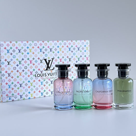 Louis Vuitton Couple Perfume Gift Set – 4 × 30ml Luxury Collection