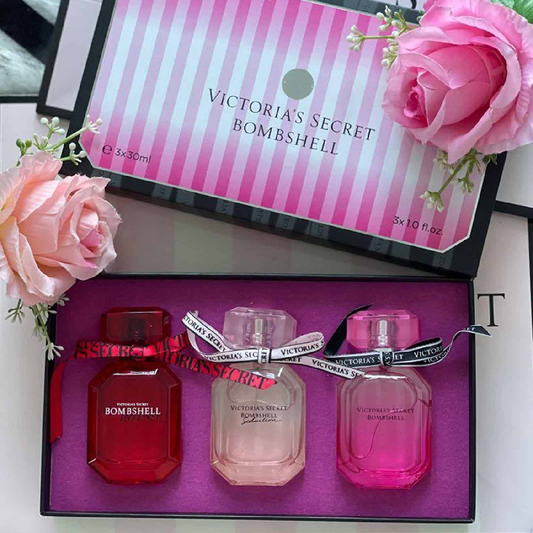Victoria’s Secret Bombshell 3-in-1 Women’s Perfume Gift Set – 3 × 30ml