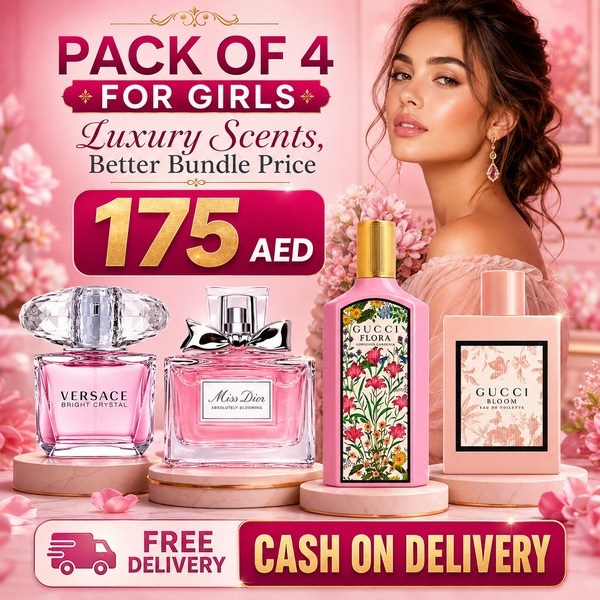 VERSACE BRIGHT CRYSTAL + MISS DIOR ABSOLUTELY BLOOMING + GUCCI FLORA GORGEOUS GARDENIA